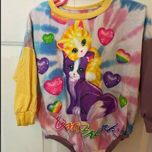 Vintage 90s Core Lisa Frank Kitten Bubbles Romper Toddler Girls 2T Handmade
